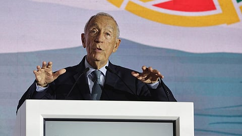 Marcelo Rebelo de Sousa durante a sua intervenção no encontro anual do Conselho da Diáspora Portuguesa.