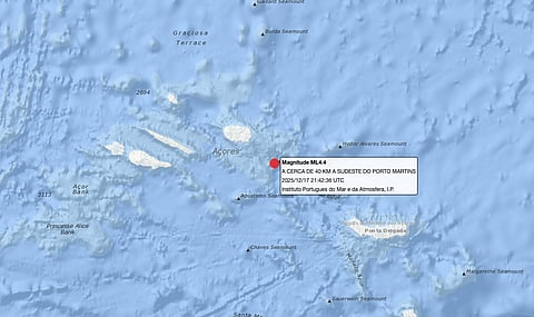 Sismo de magnitude 4,4 na escala de Richter sentido na ilha Terceira