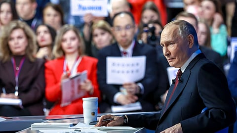 E o senhor, Vladimir Vladimirovitch, está apaixonado? "Sim", admite Putin