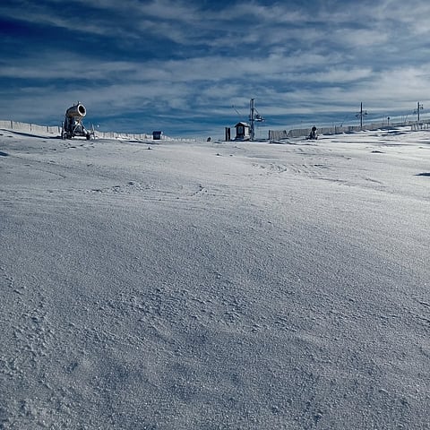 Será a segunda neve recente na Serra da Estrela.