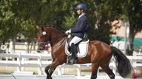 Rui Pedro Moreira é cavaleiro e participa em competições.