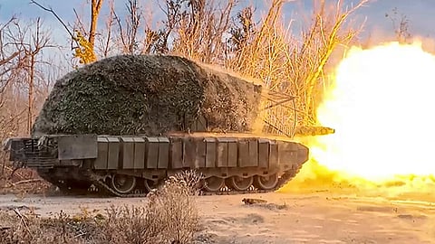 EPA/SERVIÇO DE IMPRENSA DO MINISTÉRIO DA DEFESA RUSSO