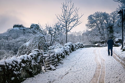 Neve em Vila Pouca de Aguiar no distrito de Vila Real