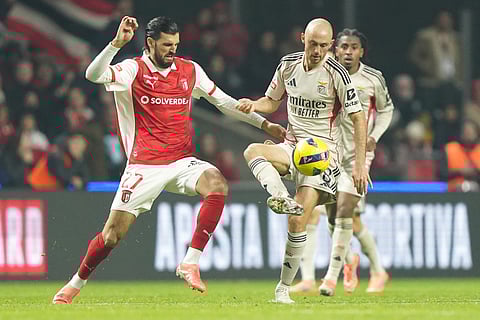 Grill Itch (esq,) e Fredrik Aursnes em ação.