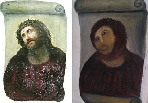 O antes e o depois do 'Ecce homo' de Borja
