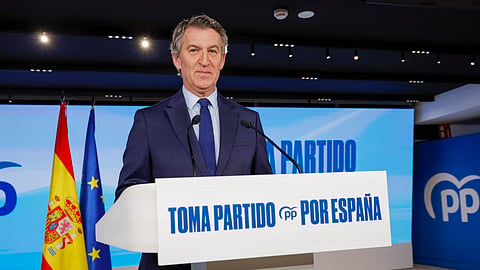 Conferência de imprensa de Alberto Núñez Feijóo com o balanço de 2025.