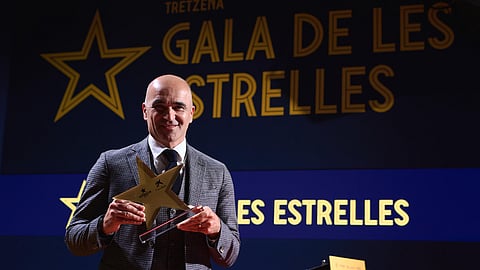 Roberto Martínez recebe prémio de treinador catalão do ano