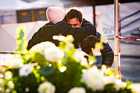 A dor após a tragédia na estância de esqui suíça.