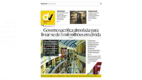 Leia aqui o Dinheiro Vivo desta sexta-feira, 2 de janeiro