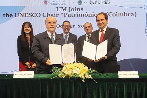Em outubro de 2025, Rui Martins representou a Universidade de Macau na assinatura de um acordo  de cooperação com a Universidade de Coimbra. A assinatura do acordo assinalou a adesão formal  da Universidade de Macau ao projeto da Cátedra UNESCO em Diálogo Intercultural em Patrimónios  de Influência Portuguesa, lançado pela Universidade de Coimbra.