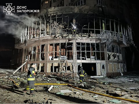 Zaporíjia foi alvo de “um dos maiores ataques com drones”, dizem autoridades ucranianas 