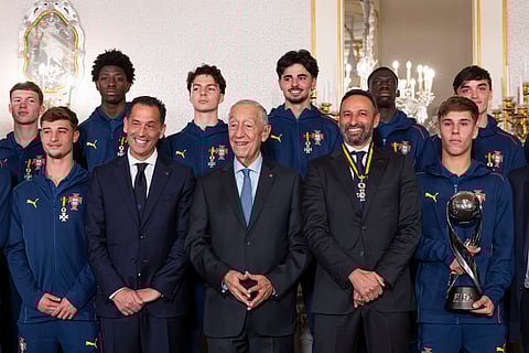 “São os mais jovens a serem condecorados da história." Marcelo distingue os campeões do mundo de sub-17