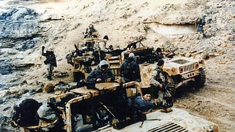 Operacionais da Força Delta na Guerra do Golfo em 1991.