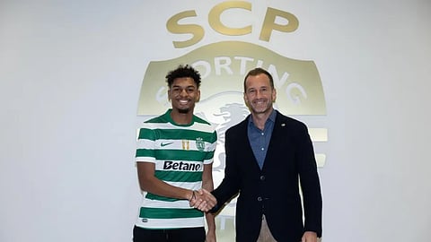 Luís Guilherme com Frederico Varandas