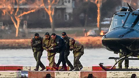 Nicolás Maduro no momento em que foi levado para o tribunal de Nova Iorque.