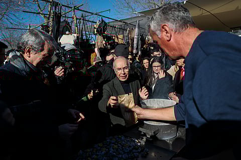 Marques Mendes na feira de Espinho.