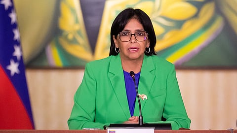 Delcy Rodríguez, presidente interina da Venezuela