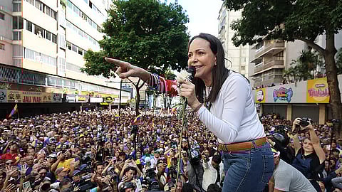 María Corina Machado, líder da oposição venezuelana