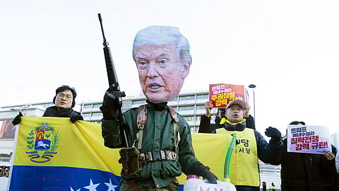 Um pouco por todo o mundo, tem havido protestos contra a decisão de Trump em entrar na Venezuela.