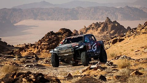 João Ferreira (Toyota) concluiu a quinta tirada a 6.07 minutos do vencedor, o norte-americano Mitch Guthrie (Ford)