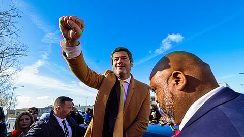 André Ventura veio a Sobral de Monte Agraço no final da primeira semana de campanha para as presidenciais.