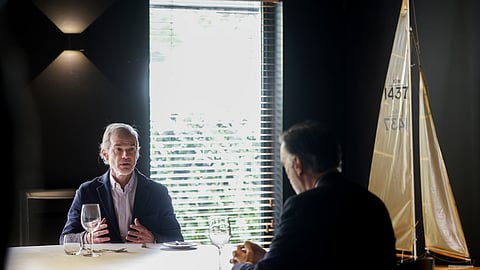 Lars Steen Nielsen, embaixador da Dinamarca em Portugal, almoçou com o candidato presidencial João Cotrim Figueiredo.
