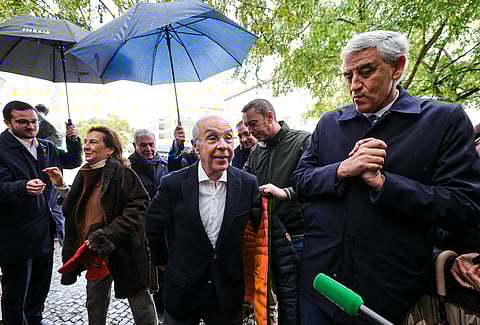 Marques Mendes foi recebido em Fátima pelo presidente da Câmara de Ourém, Luís Miguel Albuquerque.