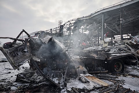 Kharkov foi uma das zonas atingidas pelos ataques noturnos russos. 