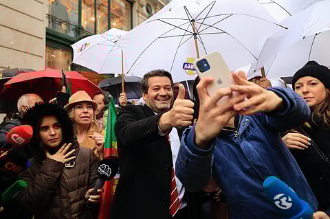 André Ventura desceu o Chiado nas Legislativas de 2024 e quase se cruzou com Pedro Nuno Santos.
