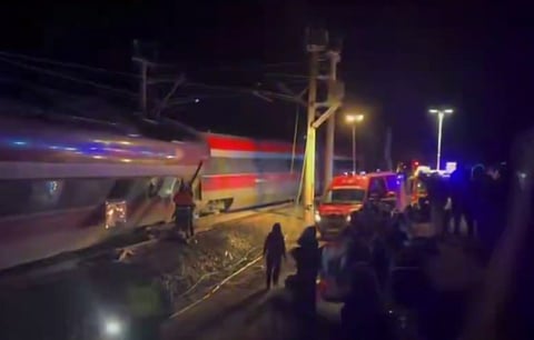 Imagem de um vídeo do local do acidente.