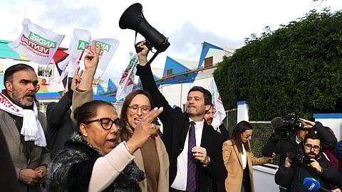 André Ventura em Sacavém