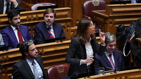 Mariana Leitão ao ataque ao PSD no debate quinzenal, na altura sem falar no candidato que apoiarão na segunda volta das Presidenciais.