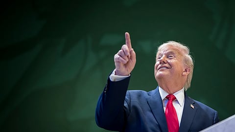 Donald Trump em Davos.