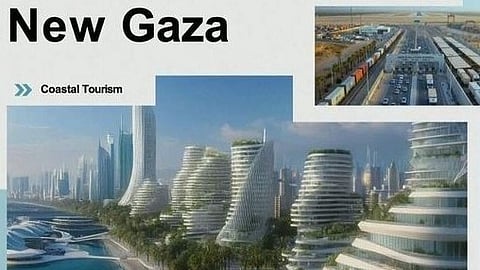 A imagem do projeto Trump para a futura Gaza.