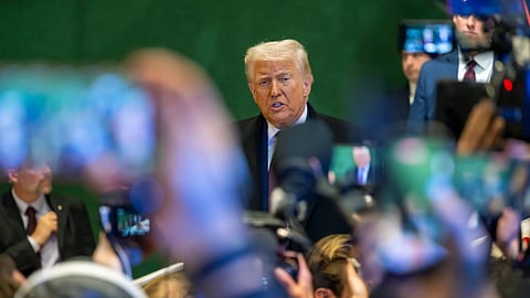 Trump em Davos. Declarações polémicas foram feitas numa entrevista à Fox News, antes de deixar o Fórum Económico Mundial.