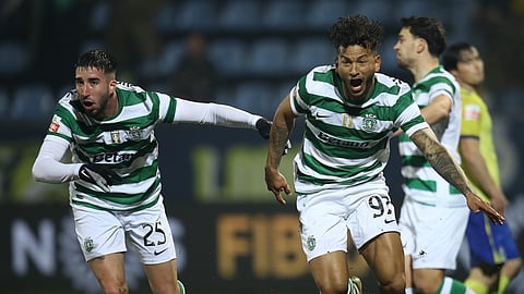 Suárez festeja golo da vitória