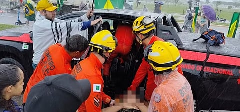 Brasília. Raio deixa oito manifestantes pro-Bolsonaro feridos em estado grave