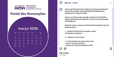 Notícia foi anunciada pela AIMA no Instagram.