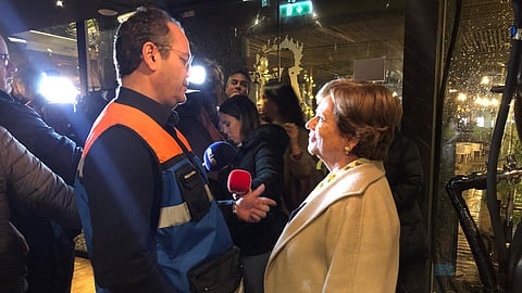 A Ministra da Administração Interna teve uma breve conversa com o presidente da Câmara Municipal de Leiria dois dias depois do impacto da depressão Kristin no território