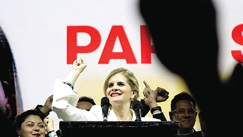 “O povo exige o fim da corrupção, o fim da demagogia, o fim da ineficiência do Estado”, disse Fernández. 