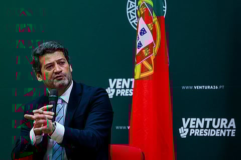 André Ventura, candidato presidencial e líder do Chega