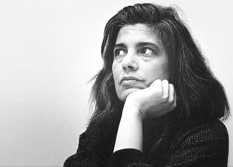 Uma foto reproduzida no documentário A Propósito de Susan Sontag (2014).