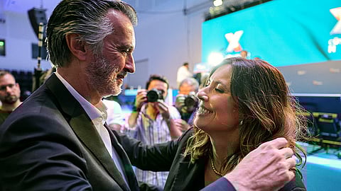 Cotrim de Figueiredo com a presidente da IL, Mariana Leitão
