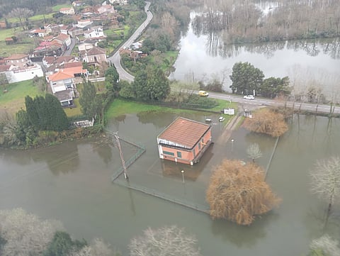 As cheias registadas pela Força Aérea na área envolvente ao Rio Vouga
