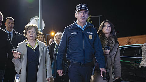 Dispositivo da PSP reforçou o policiamento, em Leiria. 