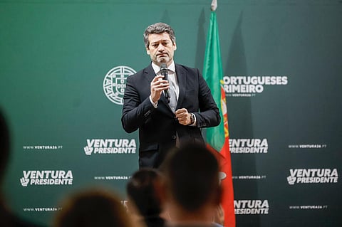 André Ventura em São Bartolomeu de Messines.