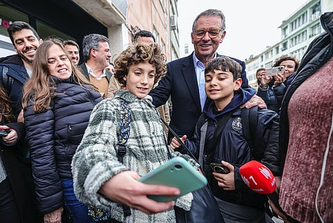 Num centro tecnológico em Lisboa, pequenos futuros eleitores identificaram-no como o próximo Presidente. 
