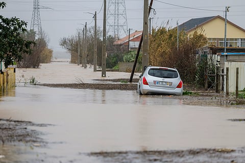 No pico das cheias, Vila Nova da Rainha ficou com zonas inundadas