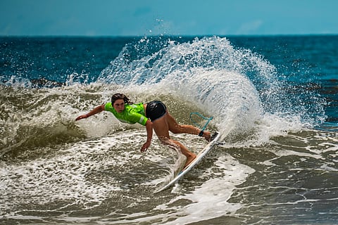 Francisca Veselko brilhou no Havai.