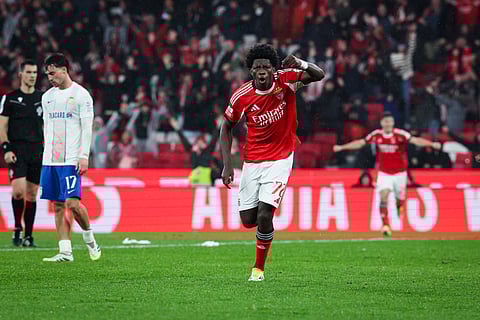 Anísio Cabral marcou o segundo golo na equipa principal do Benfica. 